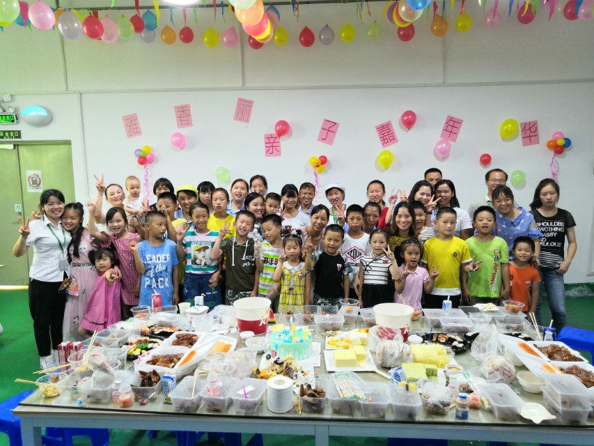 當(dāng)生產(chǎn)旺季迎來小候鳥，雅香麗百忙之中為員工舉辦親子活動